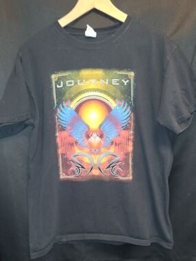 Journey - Tour 2012 - Black Shirt - Large- Anvil